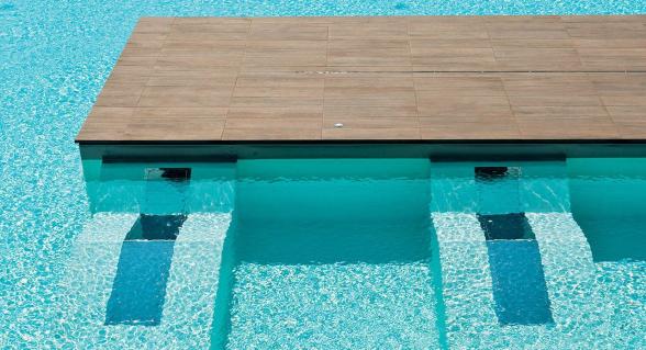 Buy and price of tiles near swimming pool