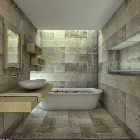 Large stone tiles bathroom | Buy at a cheap price